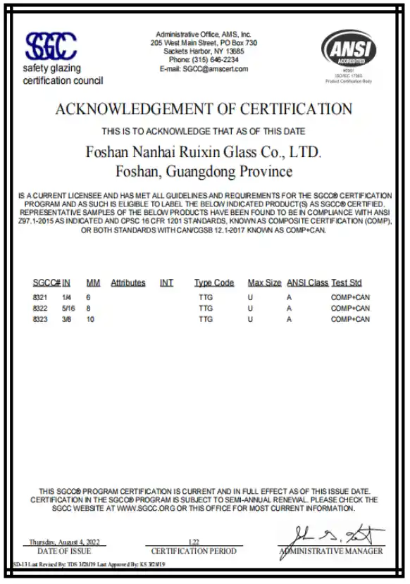 SGCC Certification